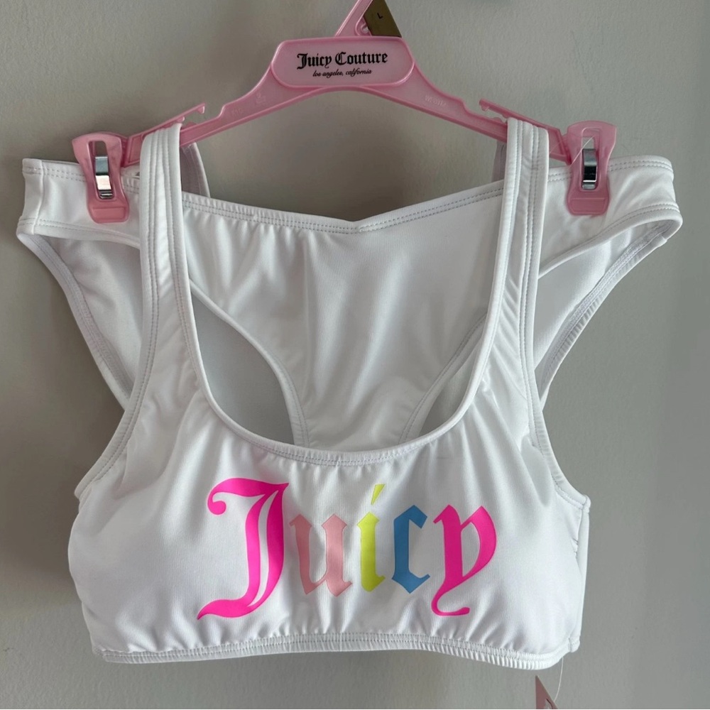Juicy Couture 2 pc swimsuit with Colorful Logo